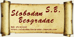 Slobodan Beogradac vizit kartica